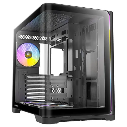 Antec C5 Curve ARGB Midi-Tower Case with window and RGB lighting, Black