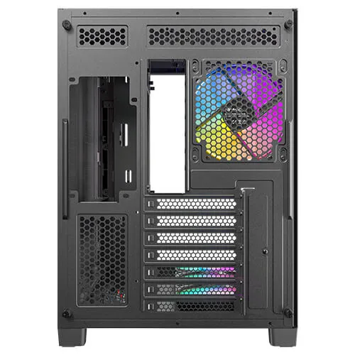 Antec C5 Curve ARGB Midi-Tower Case with window and RGB lighting, Black