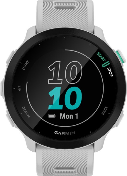 Garmin Forerunner 55 Sports Watch, White