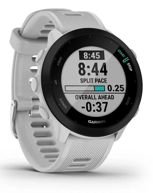 Garmin Forerunner 55 tr&auml;ningsklocka, vit