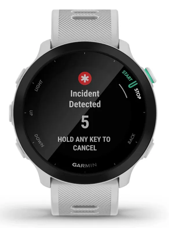 Garmin Forerunner 55 tr&auml;ningsklocka, vit