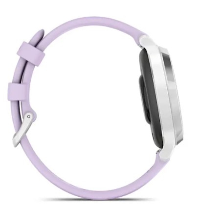 GARMIN LILY 2 ACTIVE HOPEA JA VAALEANVIOLETTI SILIKONIRANNEKE