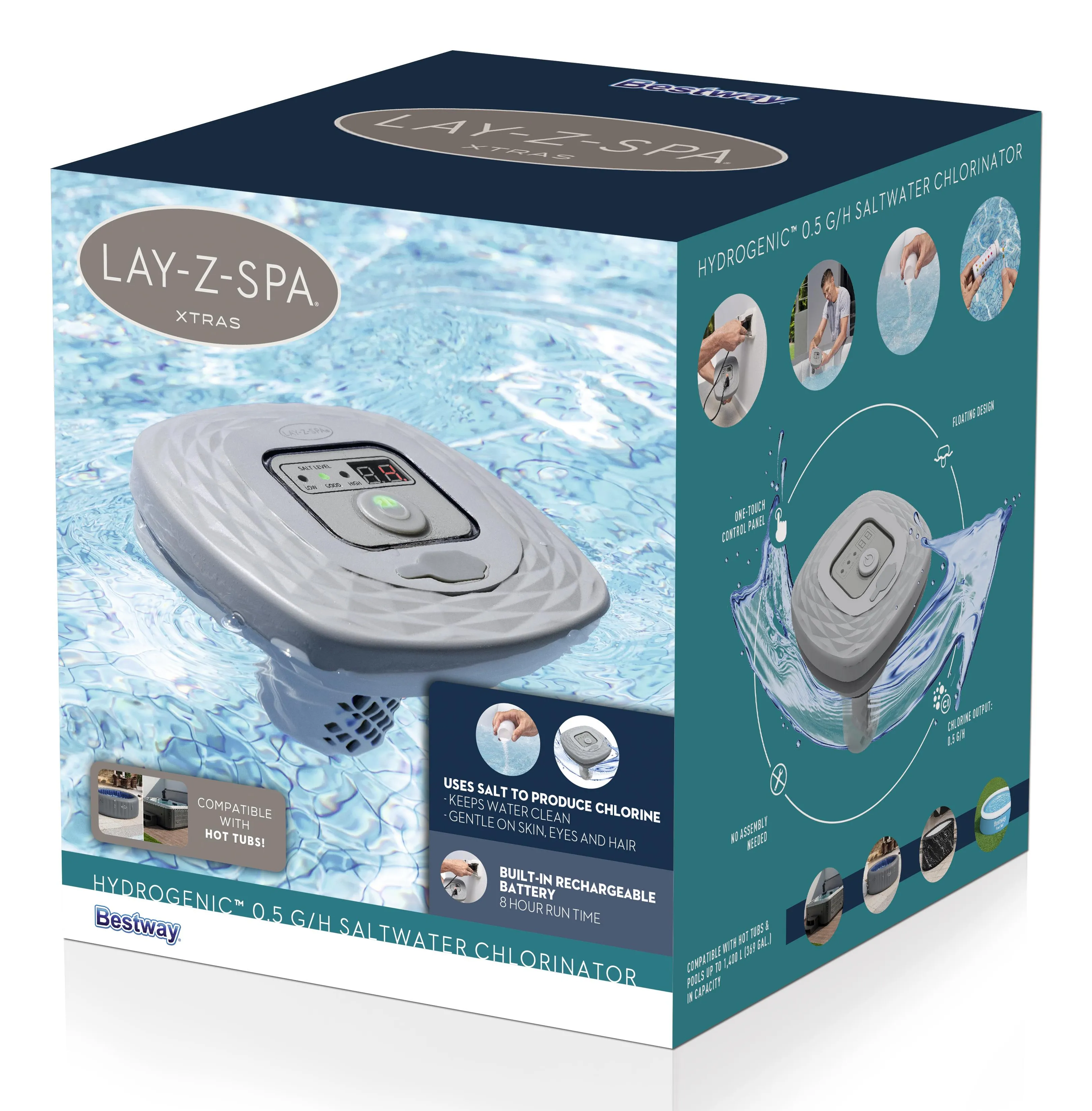 BESTWAY Lay-Z-Spa Hydrogenic 0.5 g/h Saltwater Chlorinator