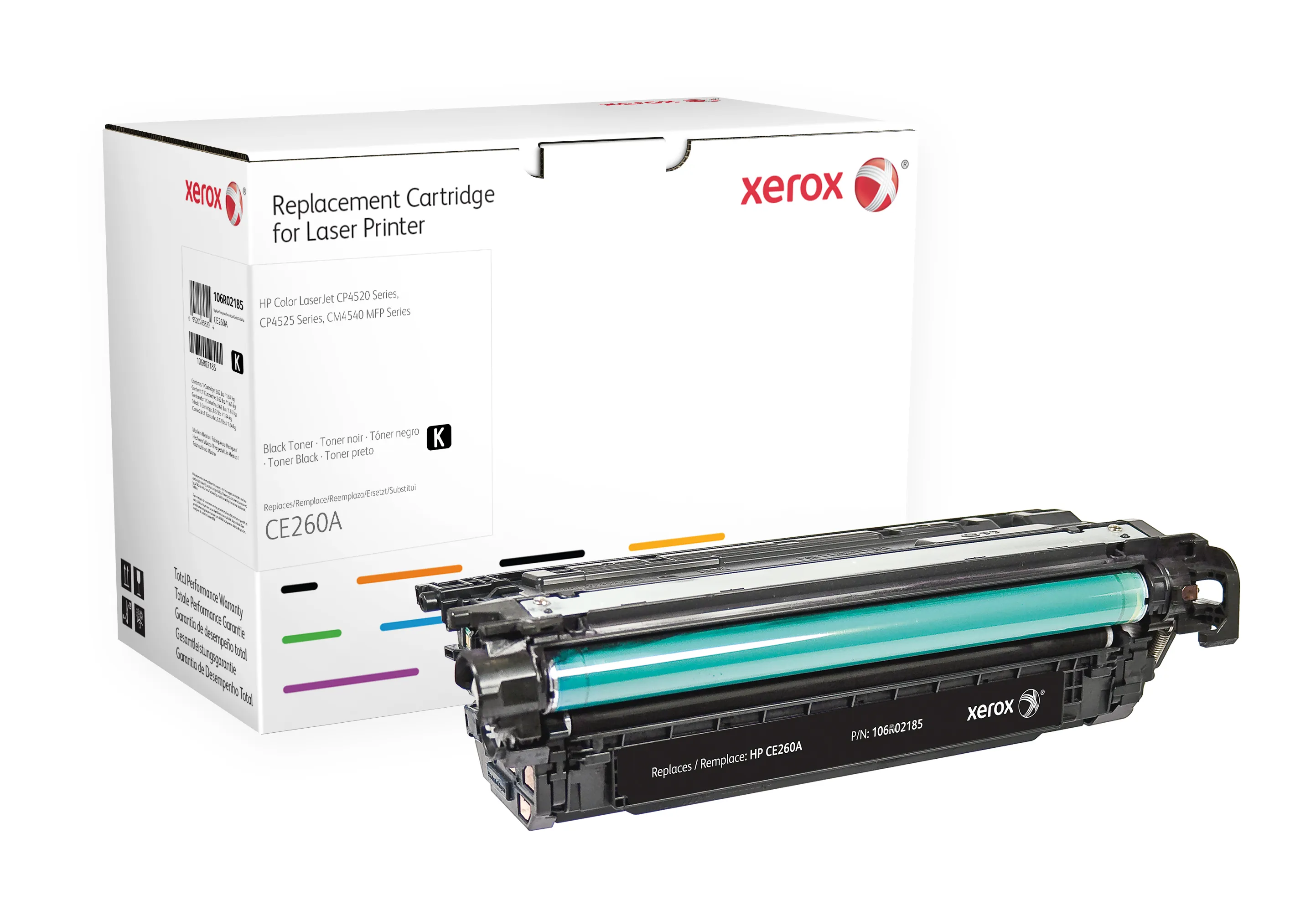 Xerox - Musta - v&auml;riainekasetti (vastaavuus: HP CE260A) malleihin HP Color LaserJet Enterprise CP4025, CP4525, LaserJet Enterprise CM4540