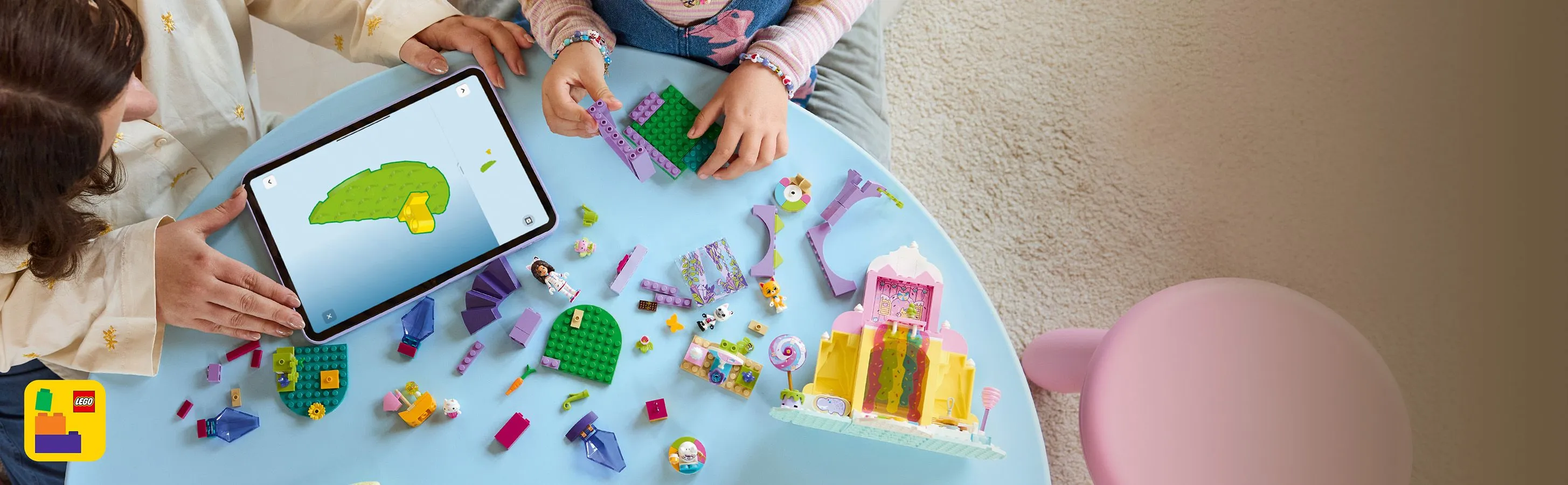 LEGO Gabby&rsquo;s Dollhouse Candy Mountain and Kispu Garden 11205