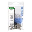 DELTACO MD-106 - Suojattu Kategoria 6a RJ45-liitin, hopea