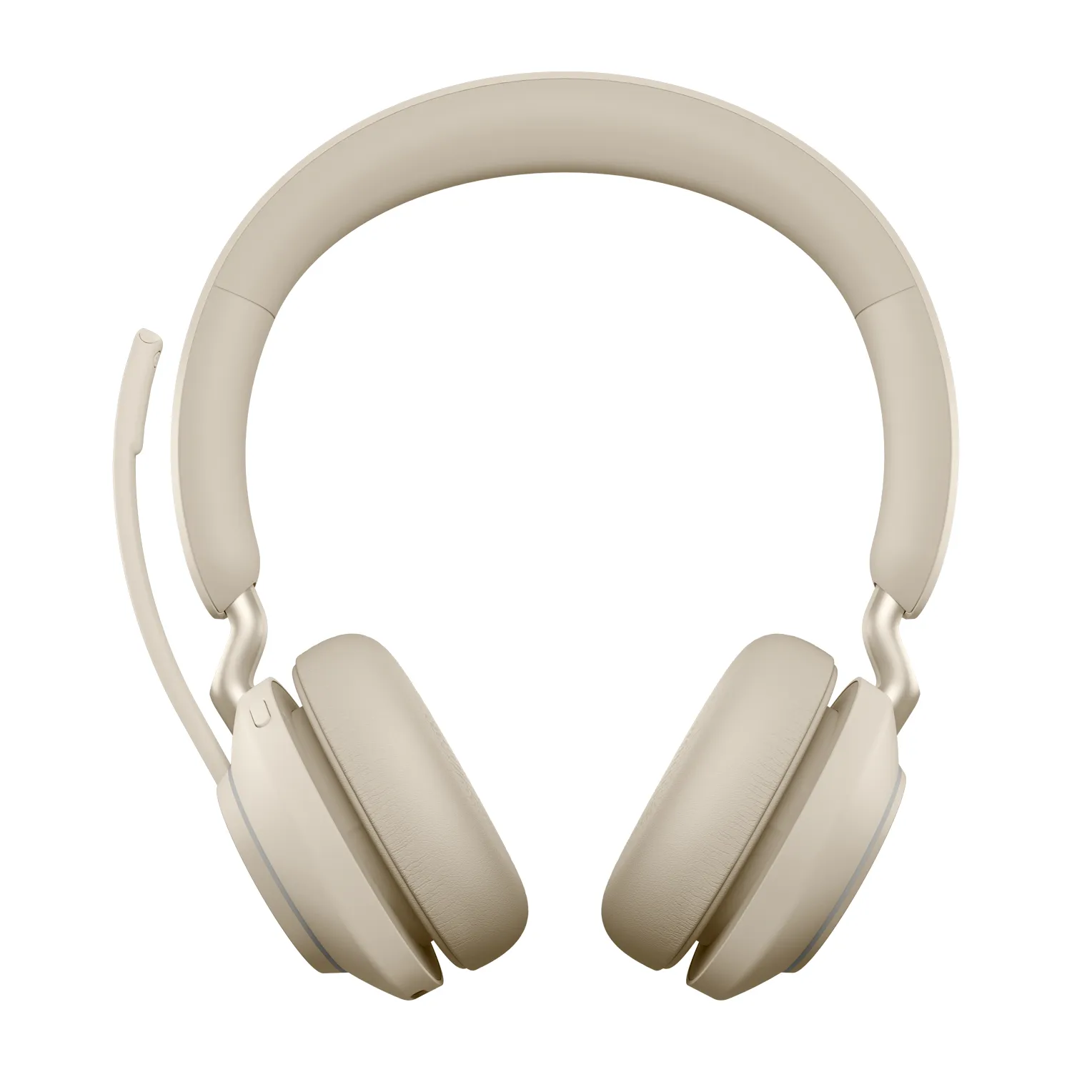 Jabra Evolve2 65 MS tr&aring;dl&ouml;s stereoheadset + USB-C-adapter, beige