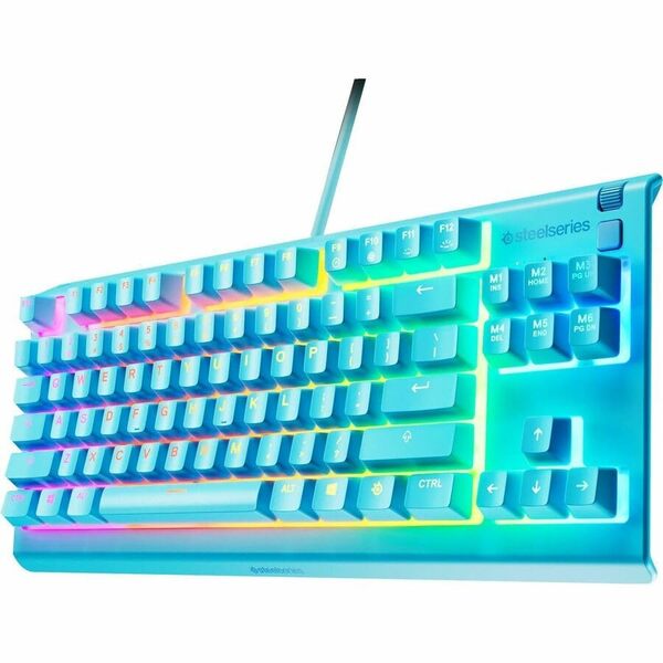 SteelSeries Apex 3 TKL Gaming Keyboard, Whisper-Quiet, Aqua