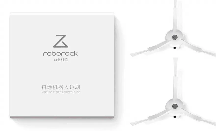 Roborock side brush, white, vinyl