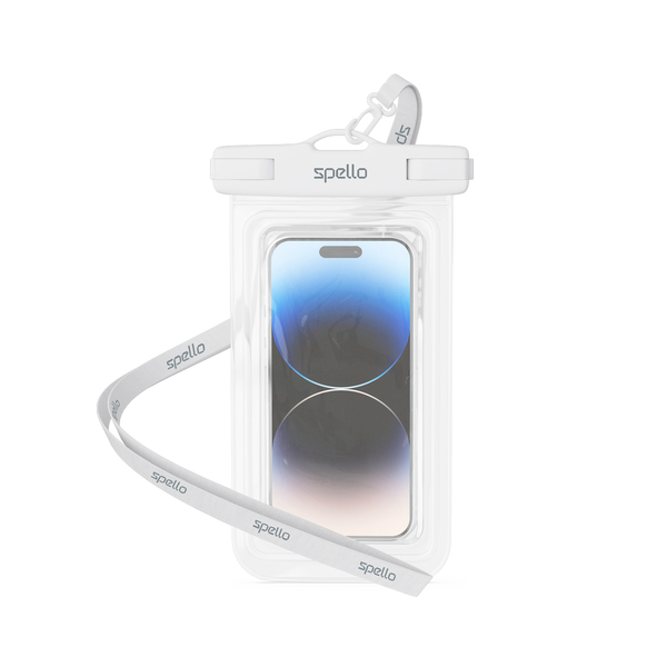 Spello Waterproof Pouch for smartphones - white