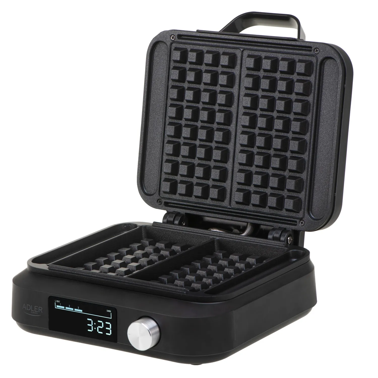 Adler AD 3087 Belgian Waffle Maker, 2 Waffles, 2200 W, Black