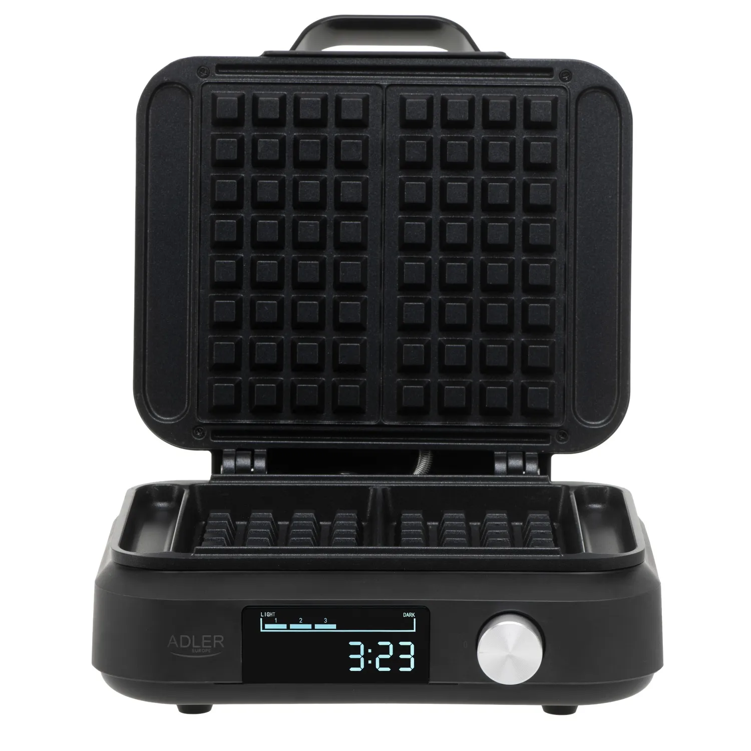 Adler AD 3087 Belgian Waffle Maker, 2 Waffles, 2200 W, Black