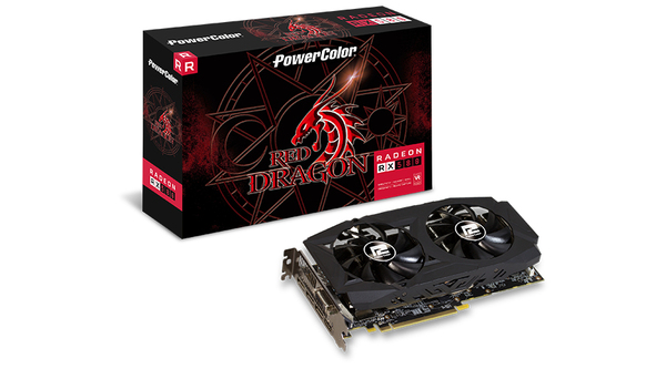 PowerColor Red Dragon RX580 8GB -n&auml;yt&ouml;nohjain