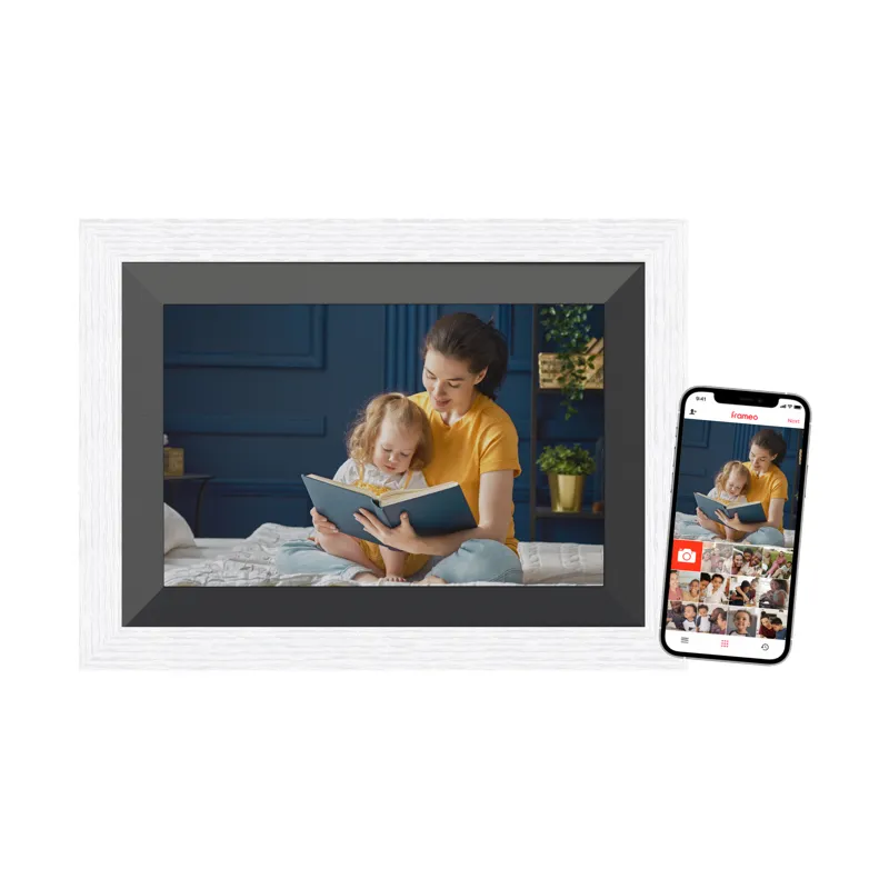 Braun DigiFrame 10B 10.1" Kosketusnäyttö Wi-Fi digitaalinen valokuvakehys, Valkoinen