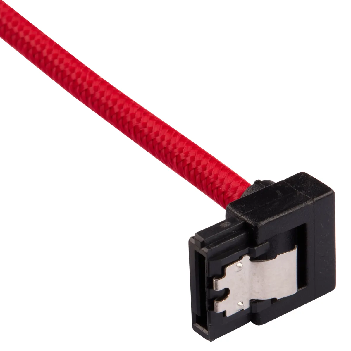 CORSAIR Premium Sleeved SATA Data Cable Set with 90degree Connectors Red 30cm