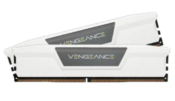 Corsair VENGEANCE 32 Gt (2 x 16 Gt) DDR5 6000 MHz, CL38 -muisti, valkoinen (EXPO/XMP)