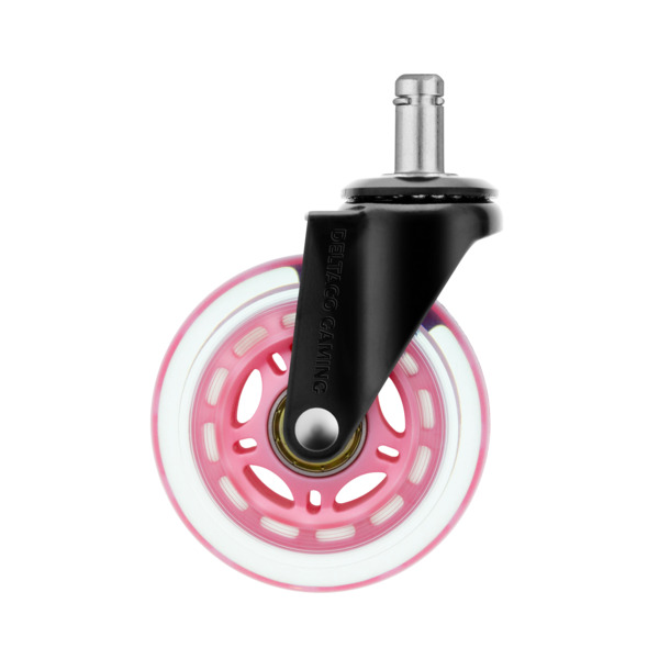Deltaco Gaming - gaming chair casters, pink, 5 pcs