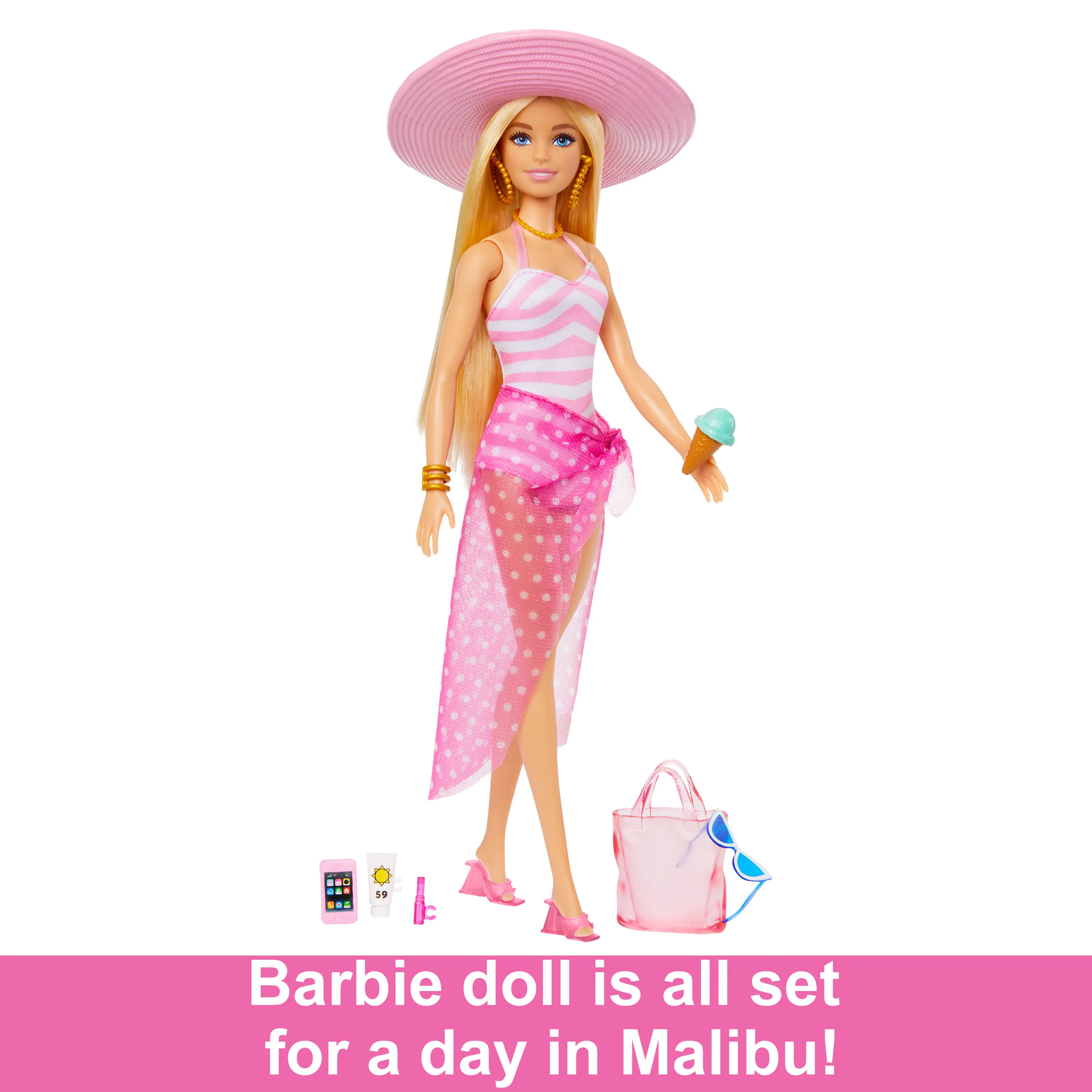 Mattel Barbie beach day barbie, doll