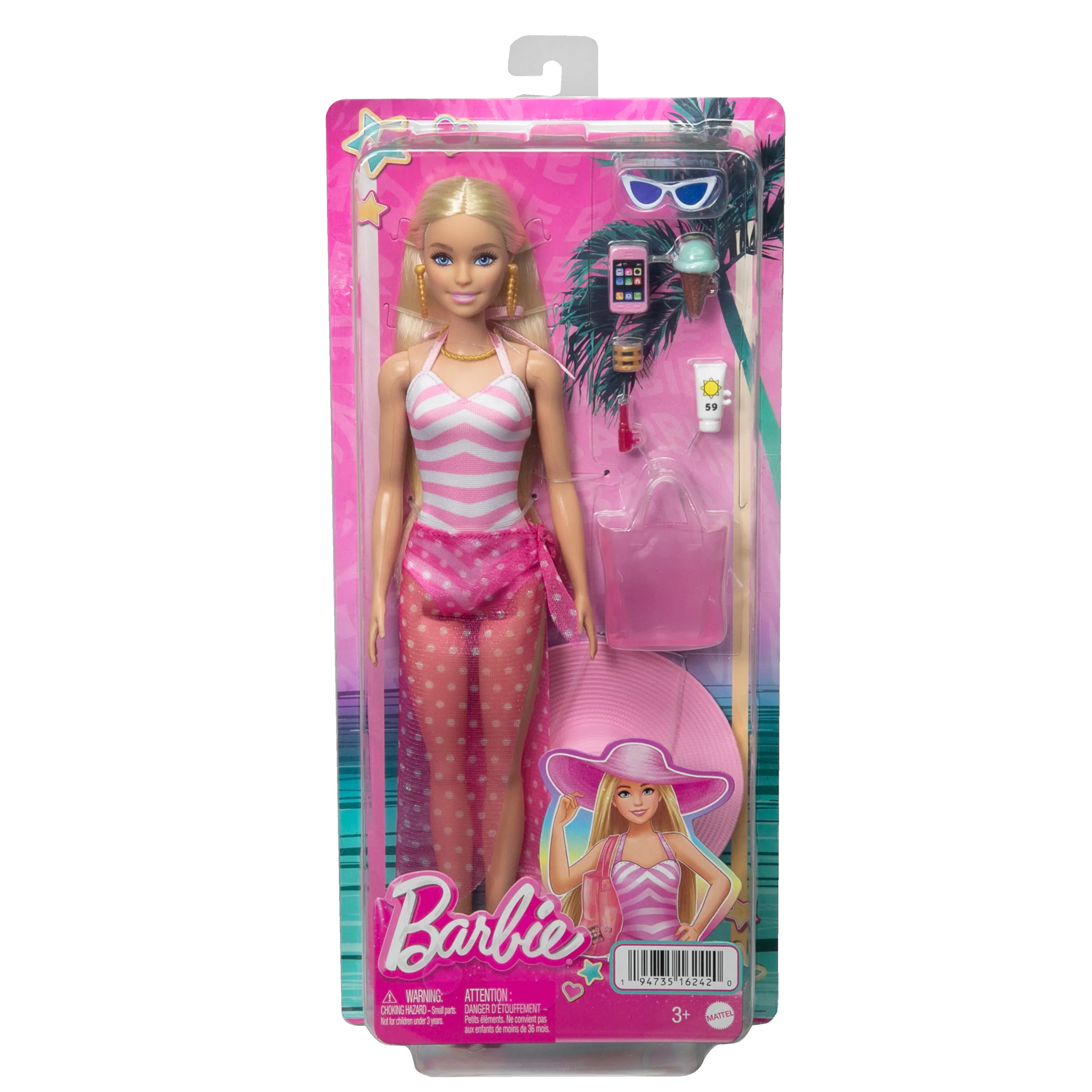 Mattel Barbie beach day barbie, doll