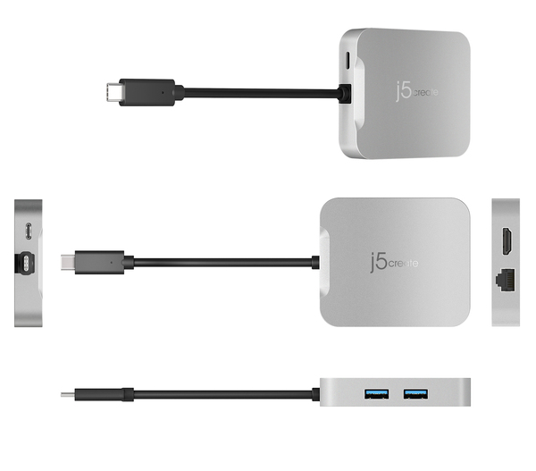 J5 Create 4K60 ELITE USB-C PD MULTI-PORT - ADAPTER