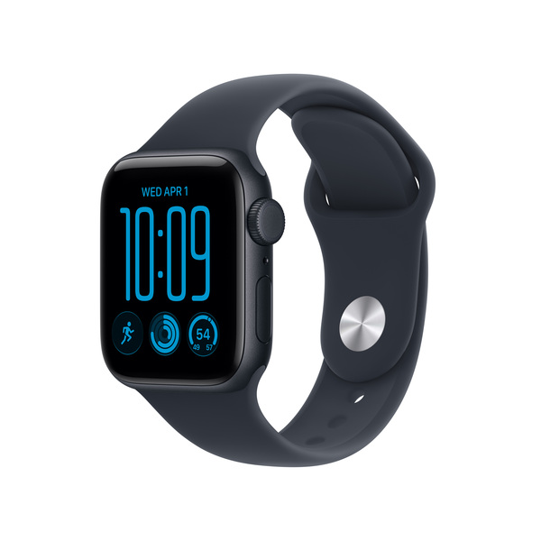 Apple Watch SE 3 (GPS + Cellular) 40 mm keskiy&ouml;nsininen alumiinikuori ja musteensininen urheiluranneke, M/L