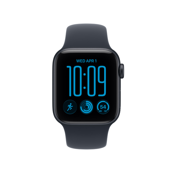 Apple Watch SE 3 (GPS + Cellular) 40 mm keskiy&ouml;nsininen alumiinikuori ja musteensininen urheiluranneke, M/L