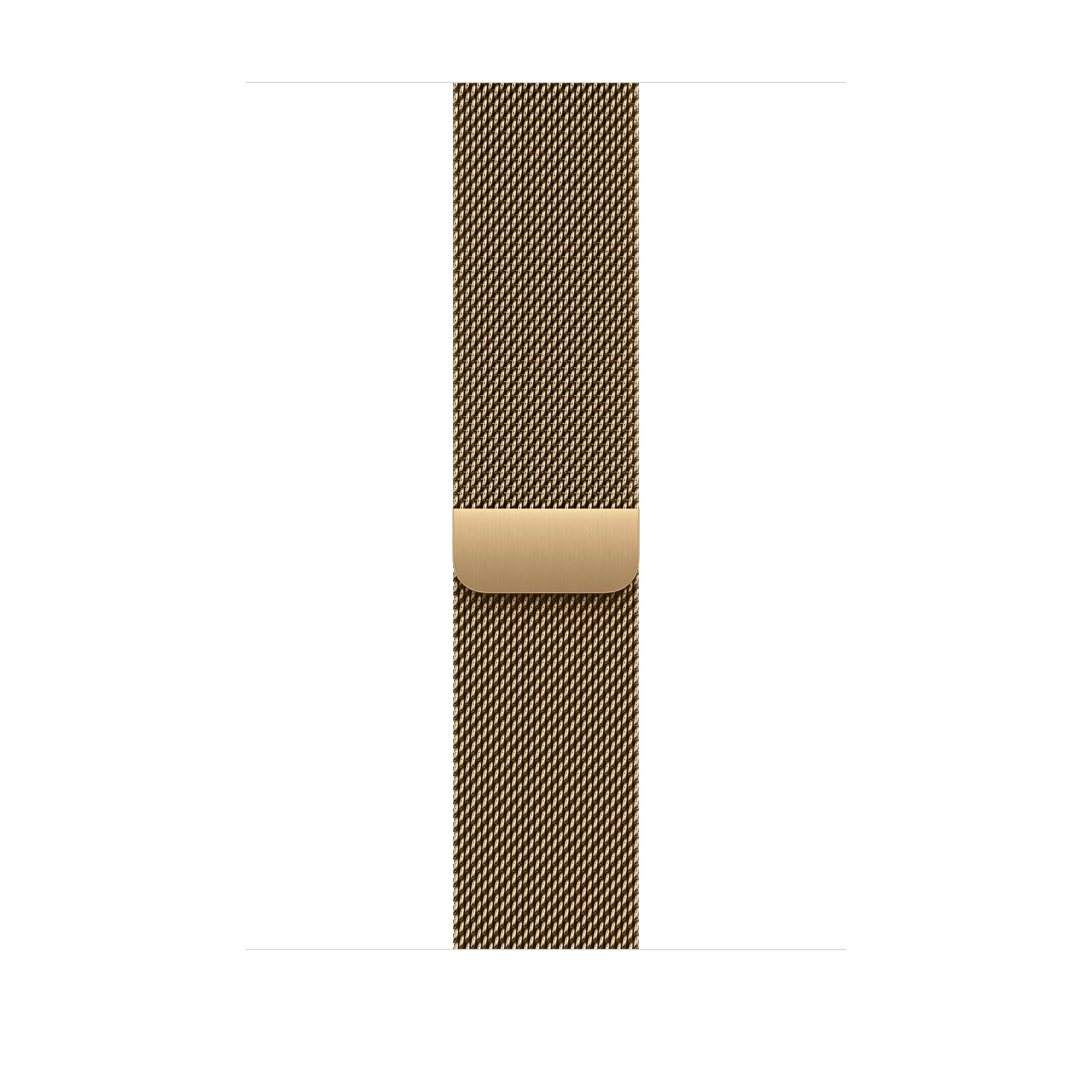 Apple Watch 46 mm milanesisk loop, skinande guld, S/M