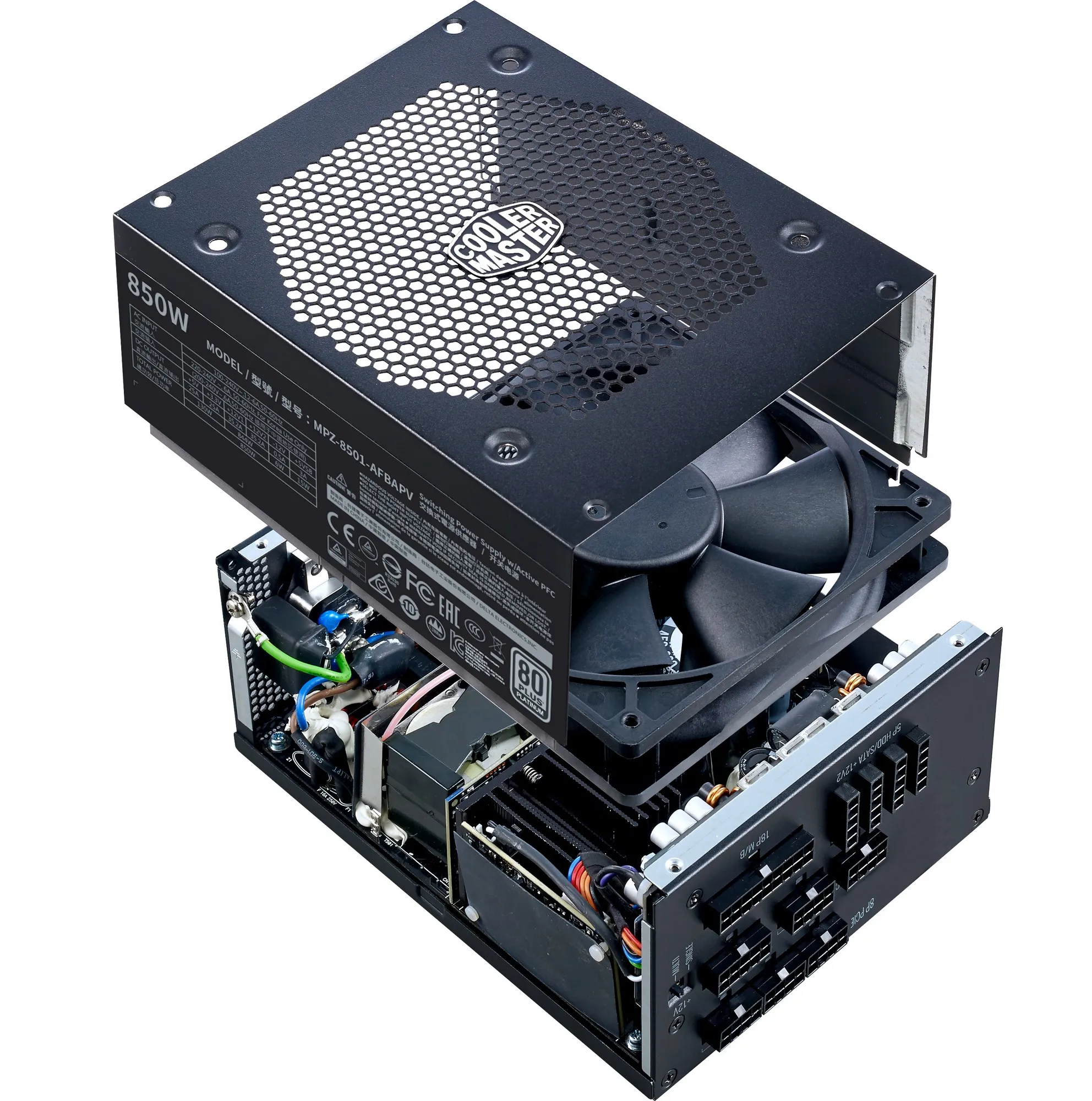 Cooler Master V Platinum V850 850W - Power supply, 80 Plus Platinum