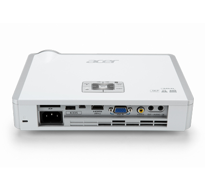ACER K335 WXGA LED DLP 3D 10000/1 1000lm USB 30000 Hrs Projector