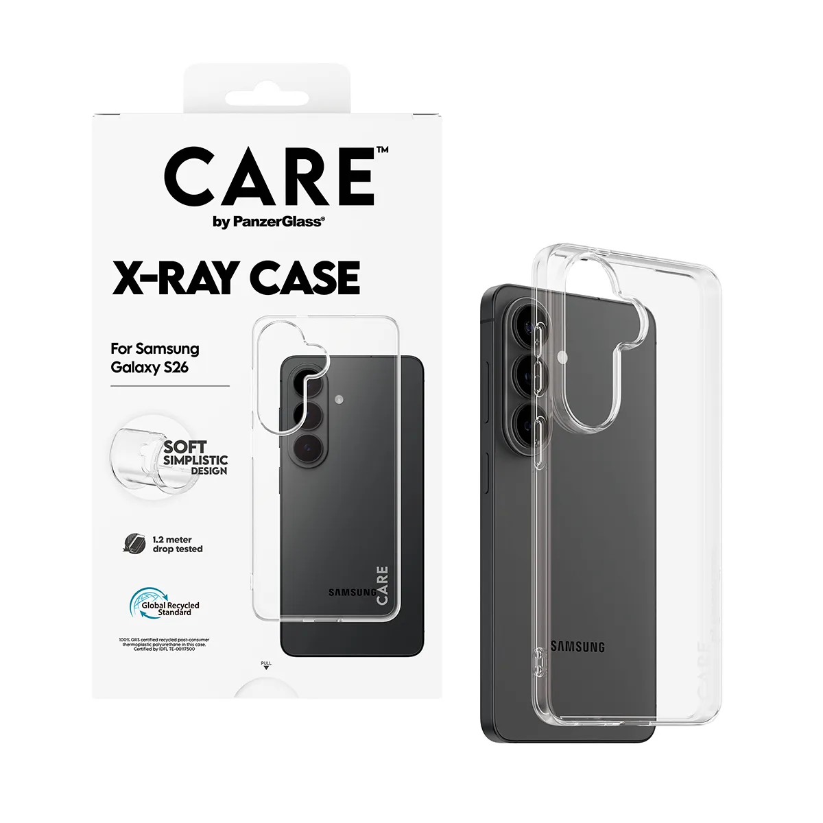 PanzerGlass CARE X-Ray Case for Galaxy S26, Clear