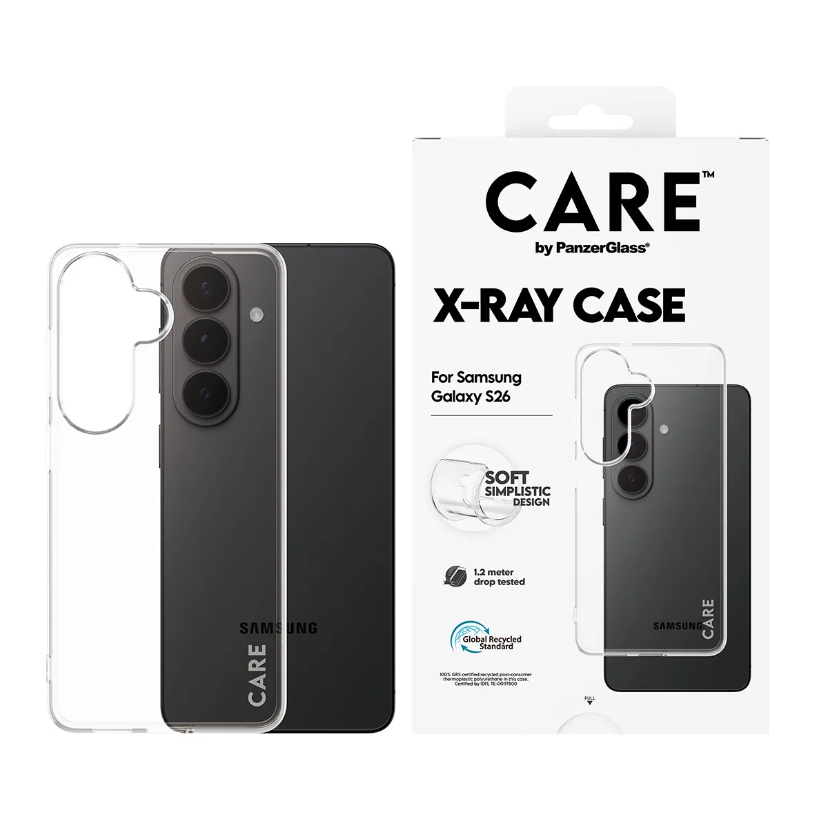 PanzerGlass CARE X-Ray Case for Galaxy S26, Clear