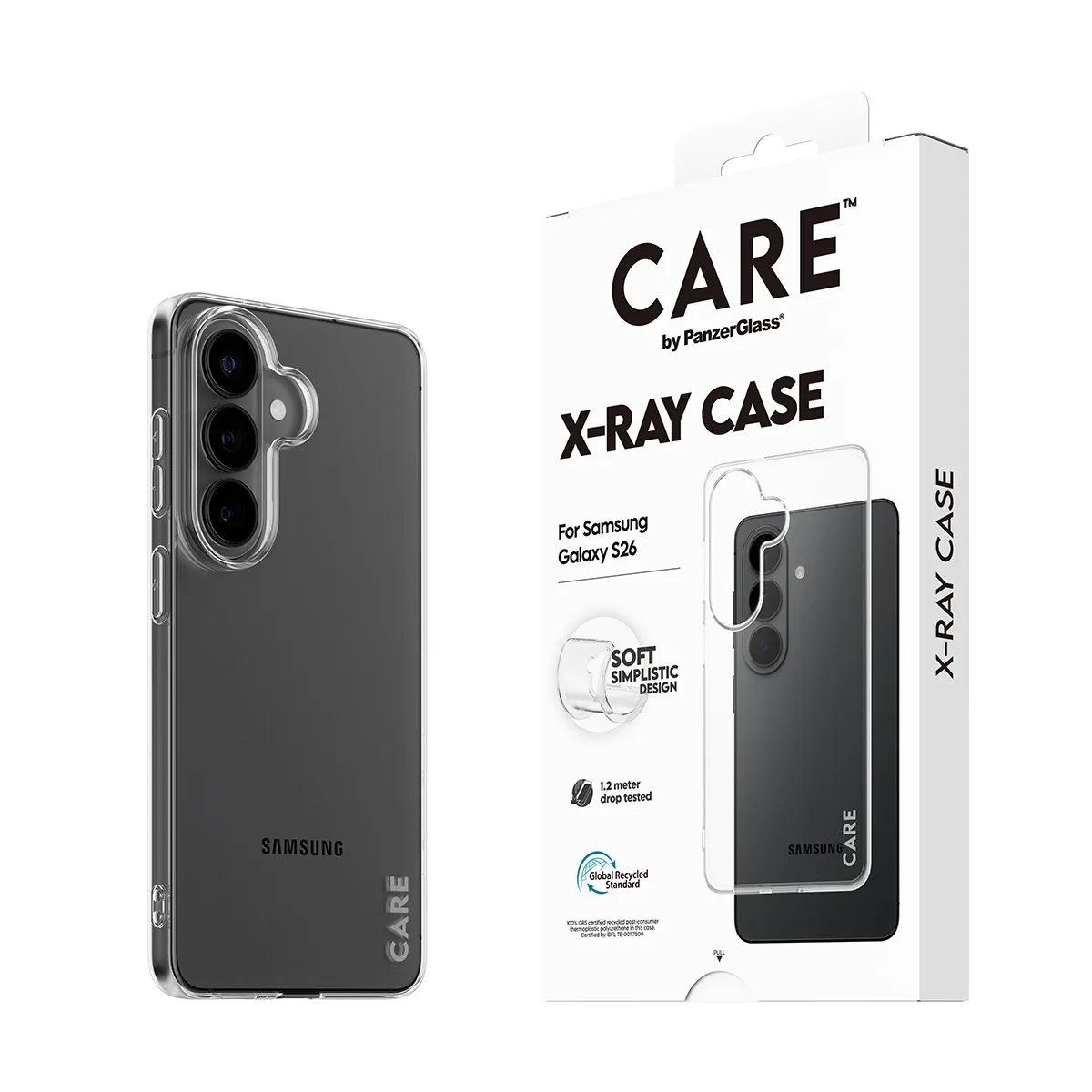 PanzerGlass CARE X-Ray Case for Galaxy S26, Clear