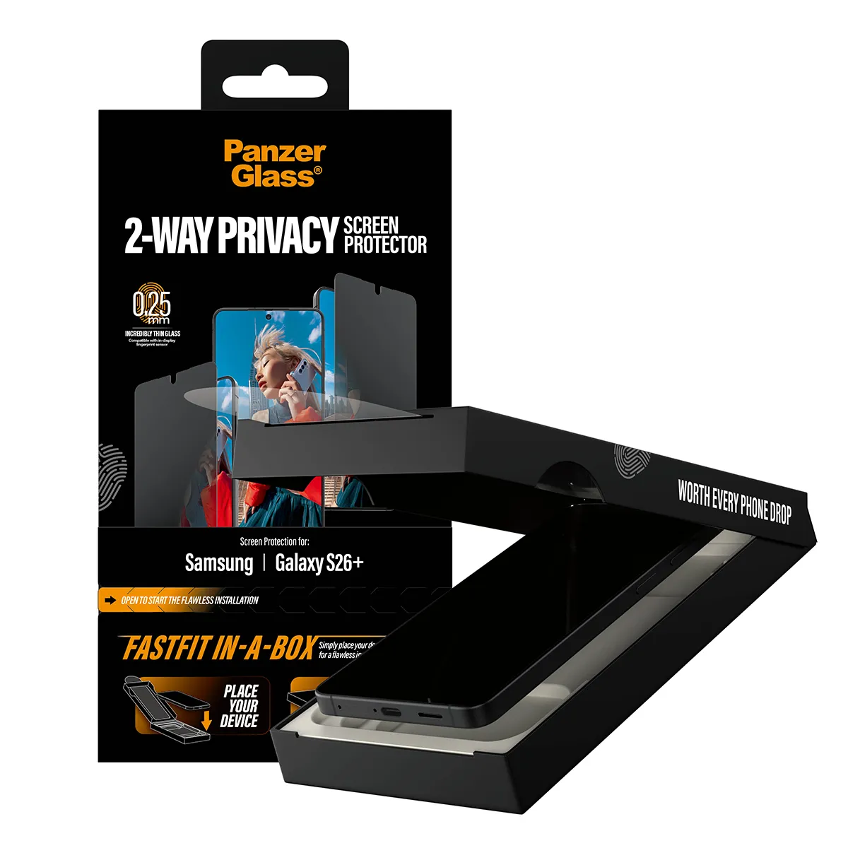 PanzerGlass Ultra-Wide Fit Alignerkit Galaxy S26 Plus - Screen Protector, Privacy