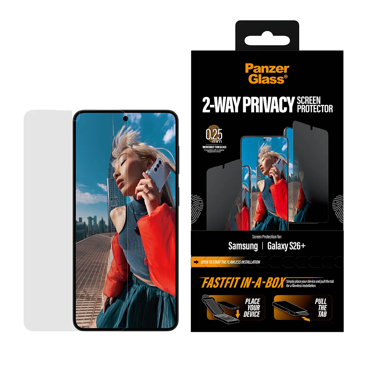 PanzerGlass Ultra-Wide Fit Alignerkit Galaxy S26 Plus - Screen Protector, Privacy