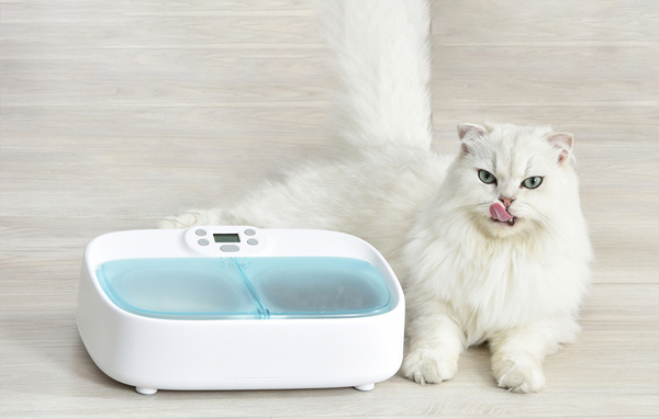 PETONEER Two-Meal Smart Feeder with Cooling for Cats and Small Dogs