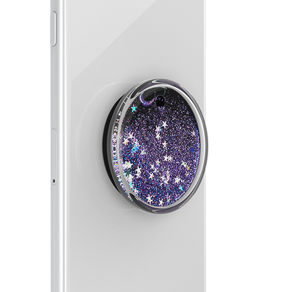 POPSOCKETS Tidepool Galaxy Purple Avtagbart Grip med St&auml;llfunktion LUXE