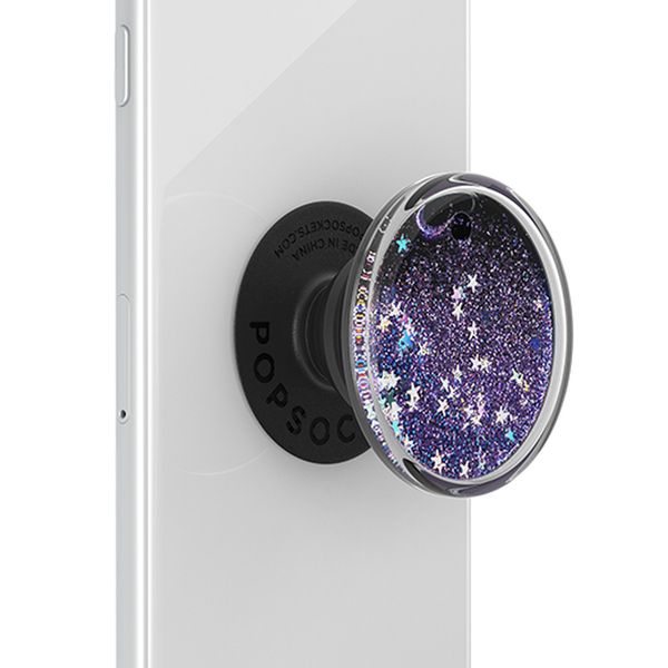 POPSOCKETS Tidepool Galaxy Purple Avtagbart Grip med St&auml;llfunktion LUXE