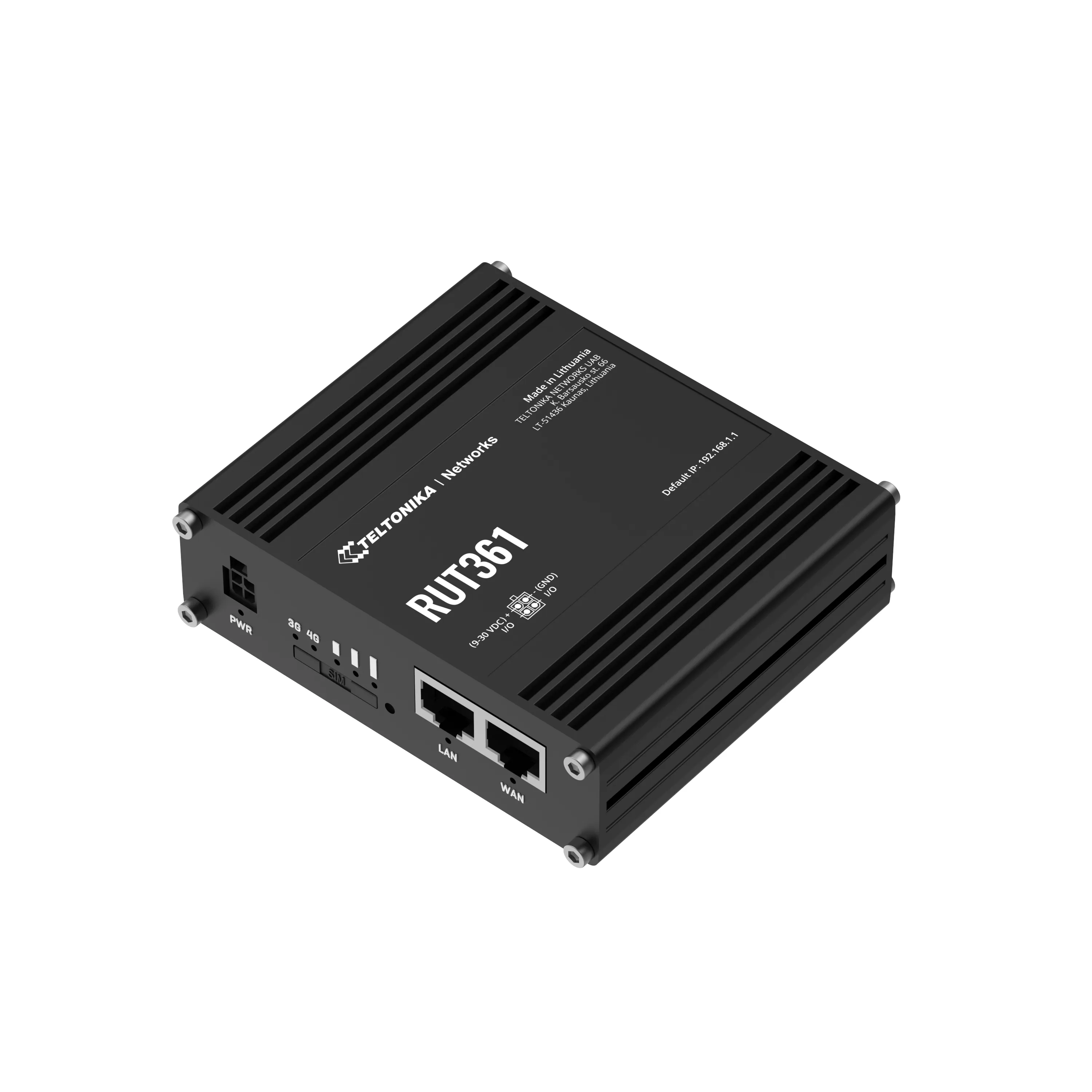 Teltonika RUT361 - Cellular network router, Black