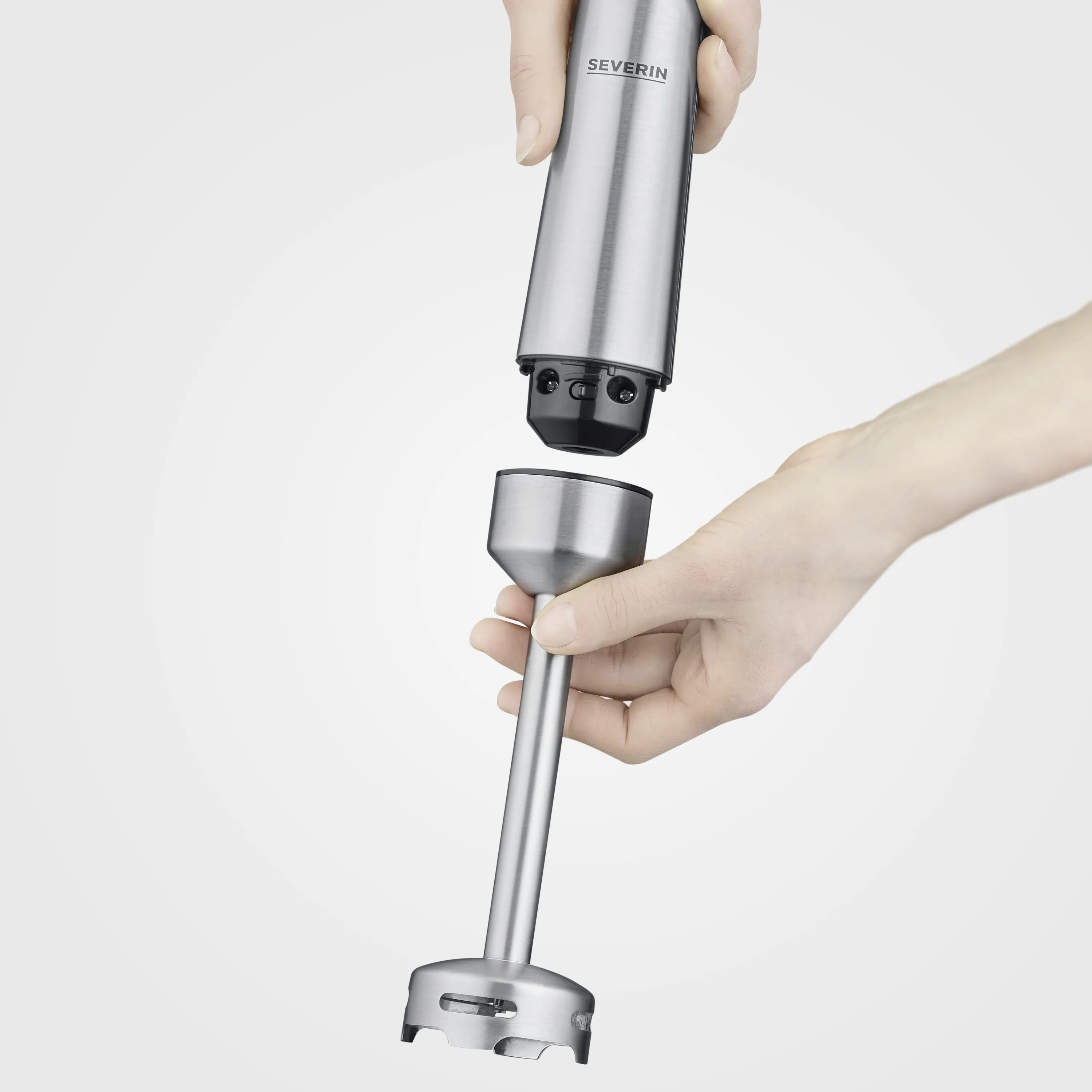 SEVERIN SM 3775 100W 0.7L Hand Blender Kit, Black / stainless steel