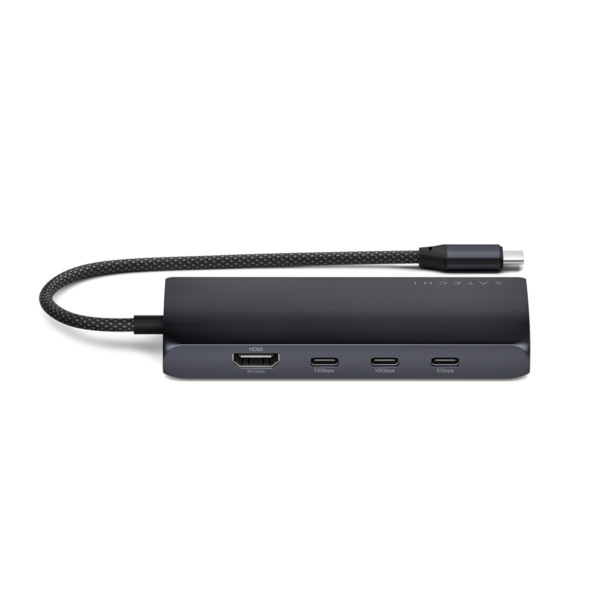 Satechi USB-C Multiport Adapter 8K with Ethernet V3 - Midnight