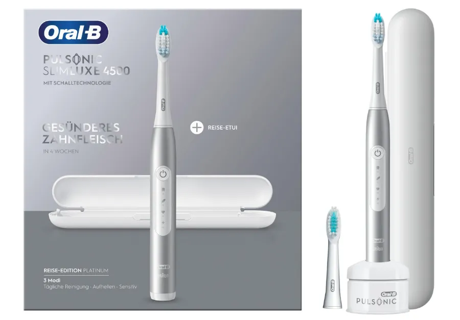 Braun Oral-B Pulsonic Slim Luxe 4500 - elektrisk tandborste, platina