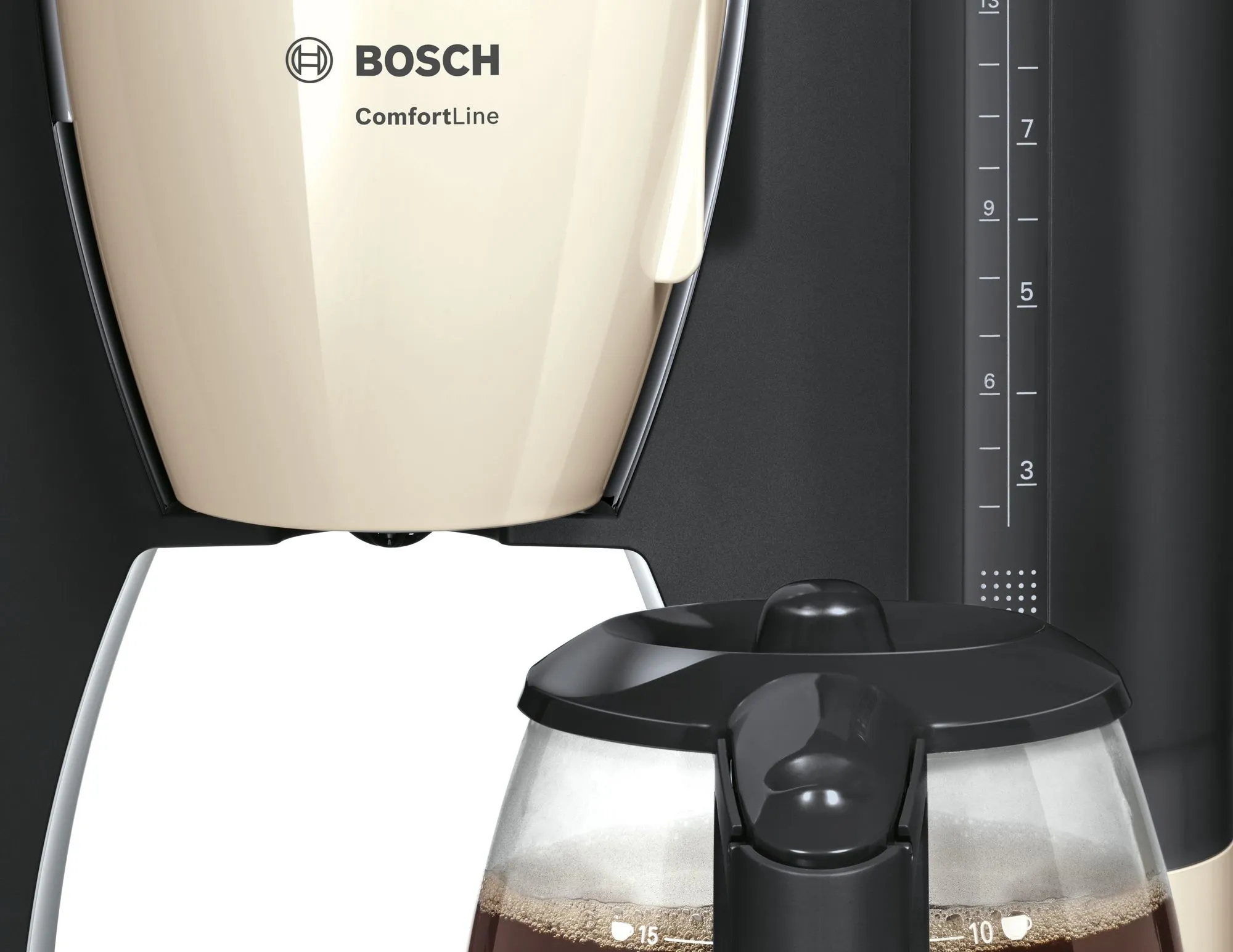 Bosch ComfortLine -kahvinkeitin, Beige, Musta