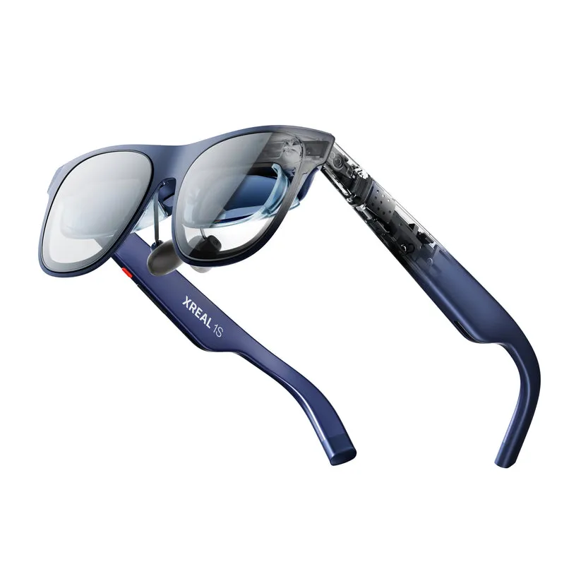 XREAL 1S AR-glas&ouml;gon, 1920 &times;  ̈1200 per &ouml;ga, 120 Hz,  ̈52&deg; synf&auml;lt, bl&aring;