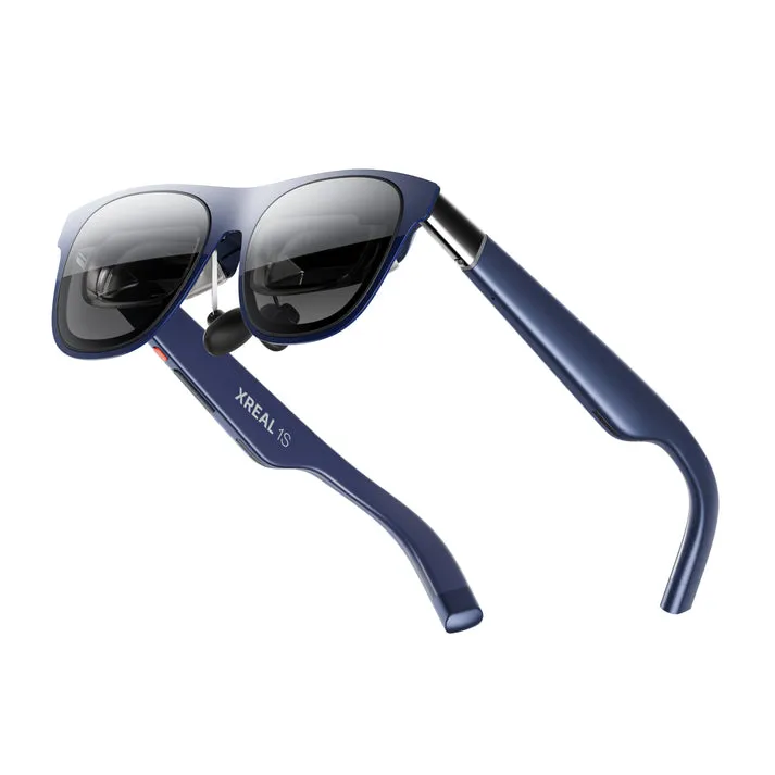 XREAL 1S AR-glas&ouml;gon, 1920 &times;  ̈1200 per &ouml;ga, 120 Hz,  ̈52&deg; synf&auml;lt, bl&aring;