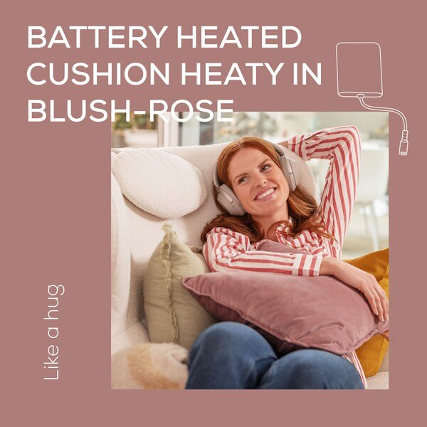 Beurer HK 77 Heaty Cordless Heating Pad - Blush-Rose