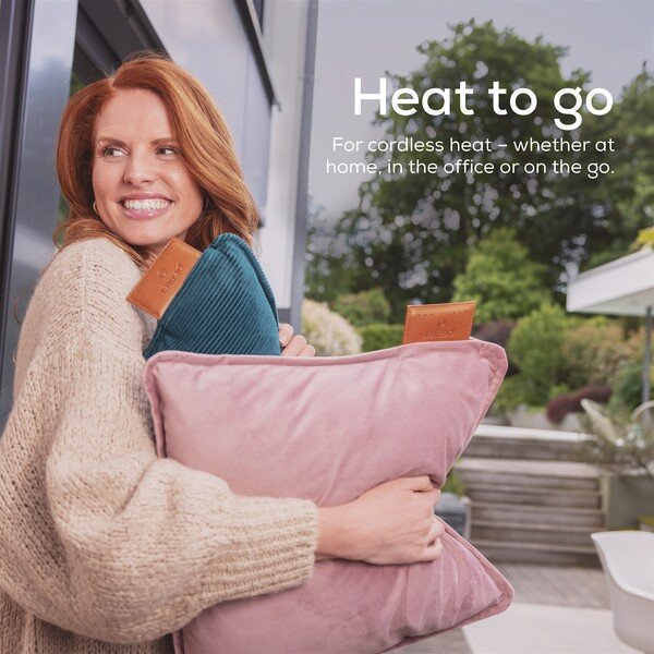 Beurer HK 77 Heaty Cordless Heating Pad - Blush-Rose