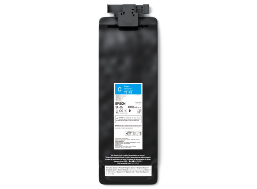 Epson UltraChrome GS3 T51P200 bl&auml;ckpatron, 800 ml, cyan