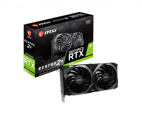MSI GeForce RTX 3070 Ventus 2X OC 8 GB (LHR) - Grafikkort