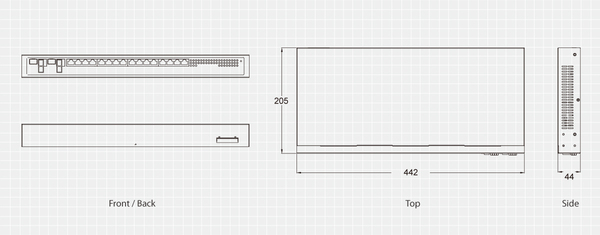 12 X 802.3AT POE + 2GE SFP