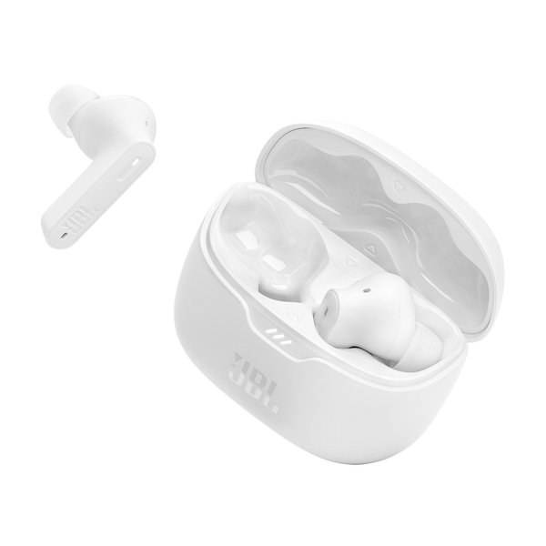 JBL Tune Beam - tr&aring;dl&ouml;sa in-ear h&ouml;rlurar, white